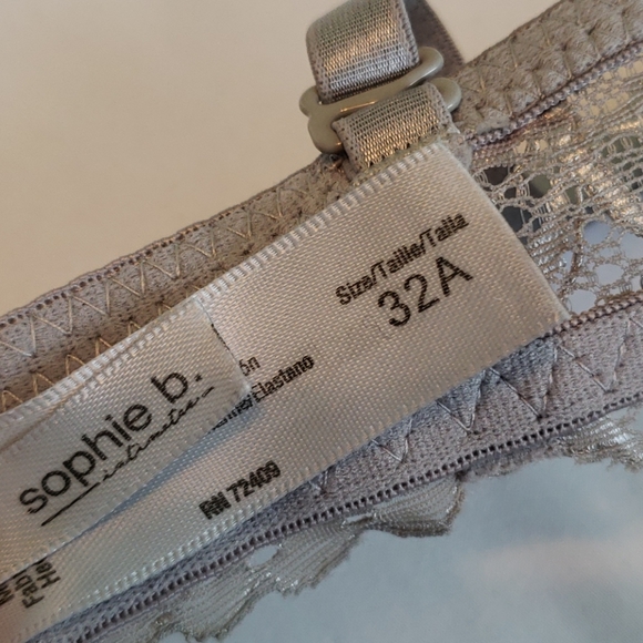 Sophie b - Grey Lace Double Pushup Bra - Picture 5 of 6